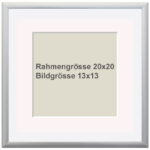 AS 20×20 Silber Matt PP 13×13