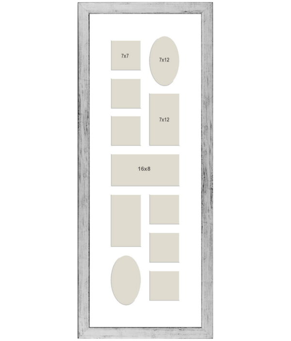 Bilderrahmen Passepartout 25 70 Silber Holz 11a Bilderrahmen Outlet Shop